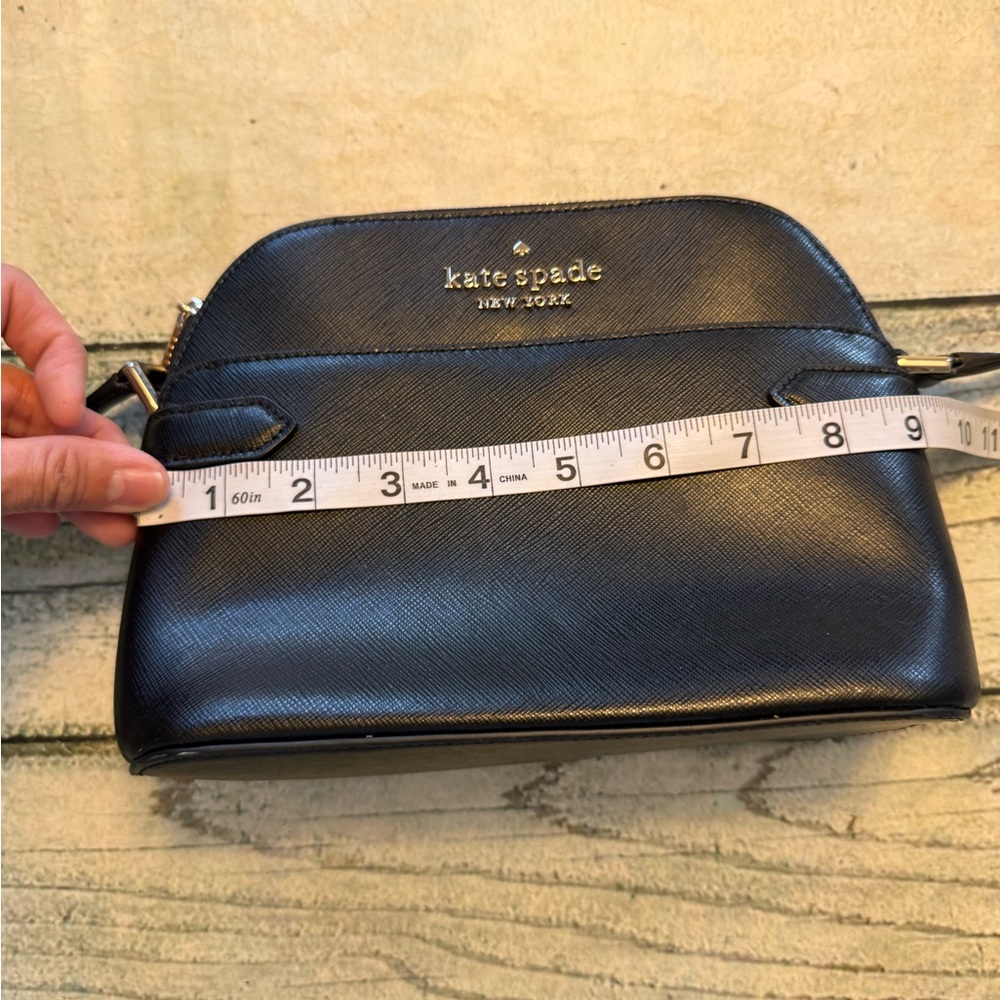 Kate Spade black Saffiano leather Staci Dome Crossbody. Purse. - Picture 4 of 17